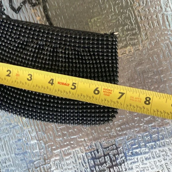 Metal Beaded Black Mini Crossbody Bag - Picture 2 of 5